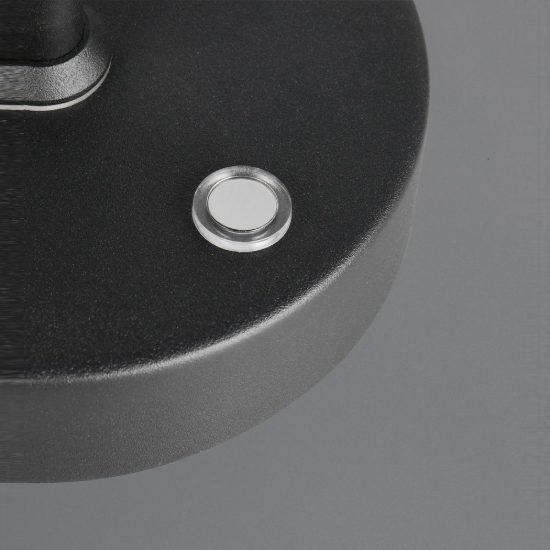 Lampada da tavolo ricaricabile led 3w 2700k 4000k 6000k touch per soggiorno orientabile nera