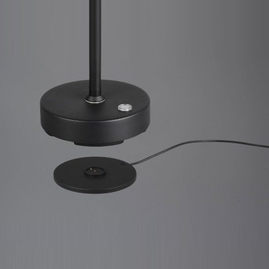 Lampada da tavolo ricaricabile led 3w 2700k 4000k 6000k touch per soggiorno orientabile nera