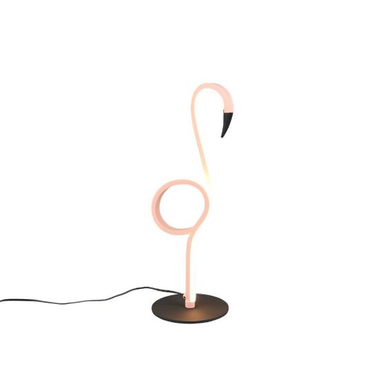 Abat-jour led 6w 3000k per comodino a forma di fenicottero rosa