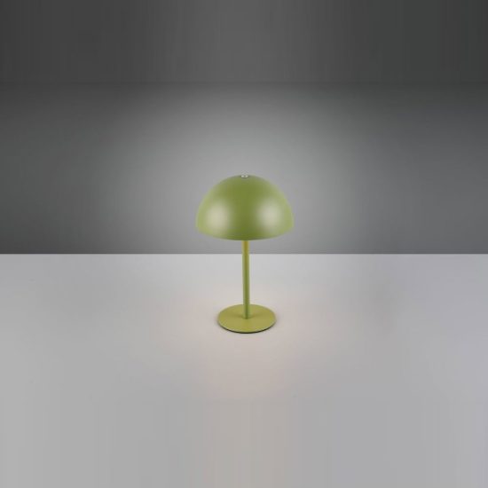 Abat-jour ricaricabile led 1,3w 3000k touch per comodino verde a forma di fungo