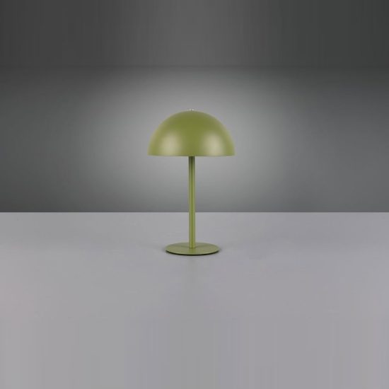 Abat-jour ricaricabile led 1,3w 3000k touch per comodino verde a forma di fungo
