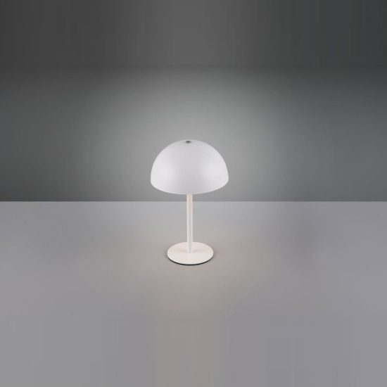 Abat-jour ricaricabile led 1,3w 3000k touch per comodino bianco a forma di fungo