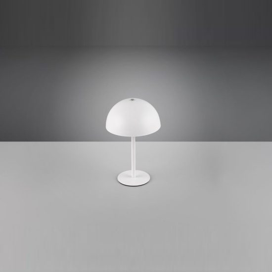 Abat-jour ricaricabile led 1,3w 3000k touch per comodino bianco a forma di fungo