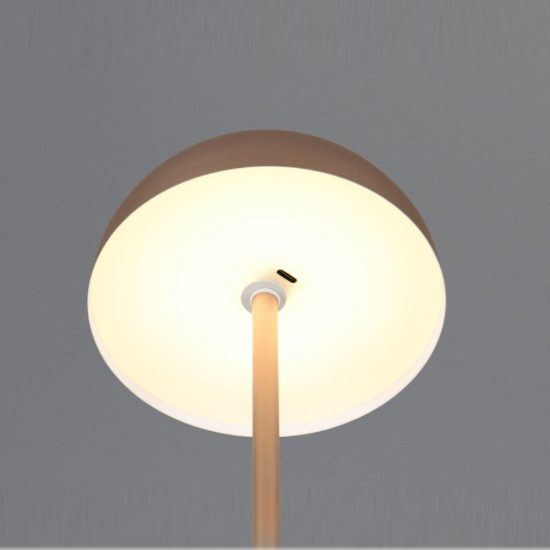 Abat-jour ricaricabile led 1,3w 3000k touch per comodino caffe a forma di fungo