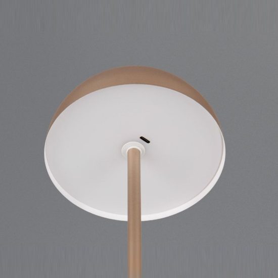 Abat-jour ricaricabile led 1,3w 3000k touch per comodino caffe a forma di fungo
