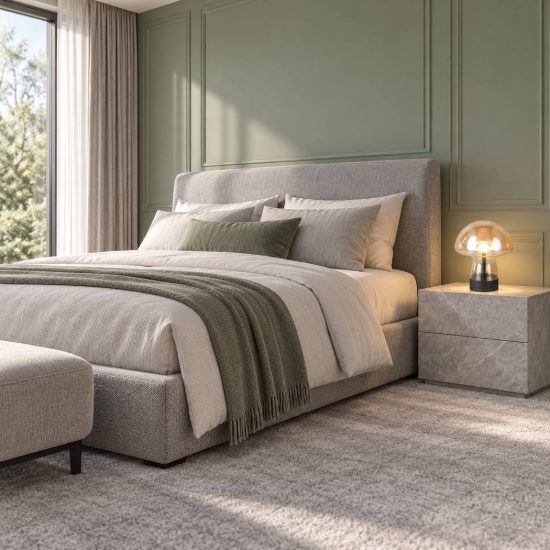 Abat-jour ricaricabile led 1,5w 3000k touch per comodino a fungo in vetro ambra