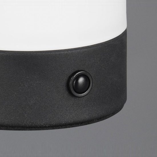 Abat-jour ricaricabile led 1,5w 3000k touch per comodino a fungo in vetro bianco