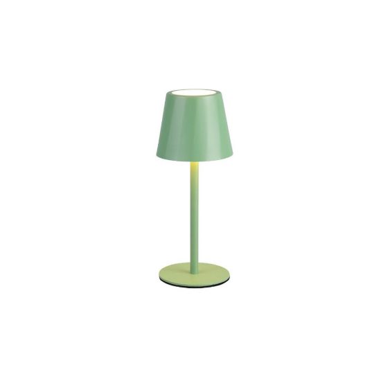 Lampada da tavolino ricaricabile da esterno led 1,6w cct 2700k 6500k touch ip44 moderna pistacchio