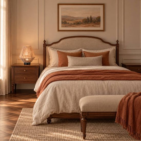 Abat-jour ricaricabile led 1,5w 3000k touch per comodino in filato di carta intrecciato marrone