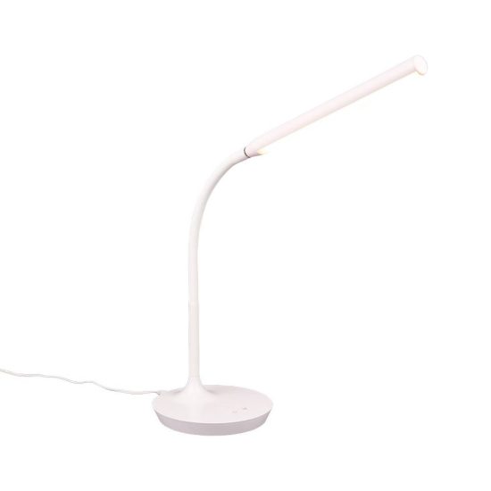 Lampada da scrivania led 5w 3000k 4000k 5000k touch per ufficio con collo flessibile bianca