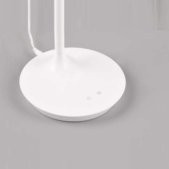 Lampada da scrivania led 5w 3000k 4000k 5000k touch per ufficio con collo flessibile bianca