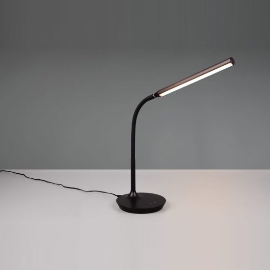 Lampada da scrivania led 5w 3000k 4000k 5000k touch per ufficio con collo flessibile nera