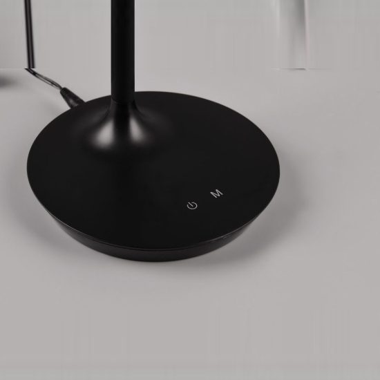 Lampada da scrivania led 5w 3000k 4000k 5000k touch per ufficio con collo flessibile nera
