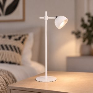 Lampada da tavolo per salotto ricaricabile led 3w 3000k touch con testa magnetica bianca