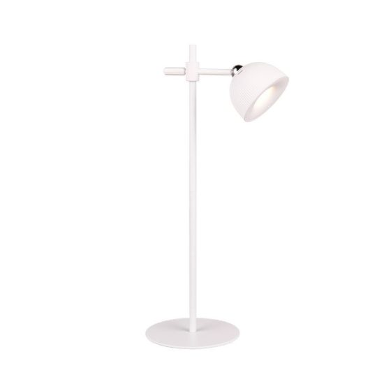 Lampada da tavolo per salotto ricaricabile led 3w 3000k touch con testa magnetica bianca