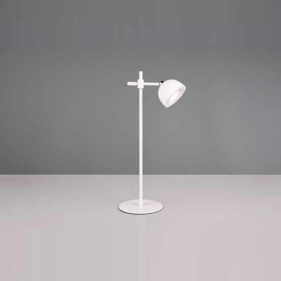 Lampada da tavolo per salotto ricaricabile led 3w 3000k touch con testa magnetica bianca
