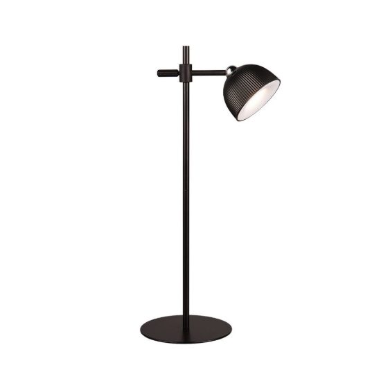 Lampada da tavolo per soggiorno ricaricabile led 3w 3000k touch con testa magnetica nera