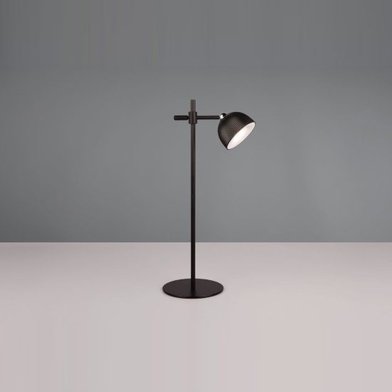 Lampada da tavolo per soggiorno ricaricabile led 3w 3000k touch con testa magnetica nera