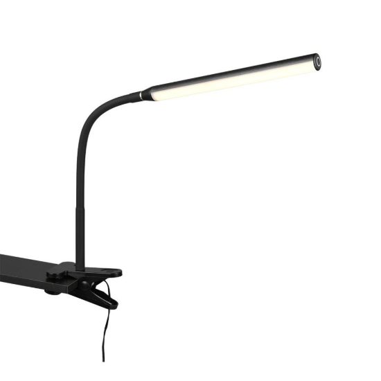 Lampada da scrivania led 5w 3000k 4000k 5000k touch per ufficio con morsetto flessibile nera