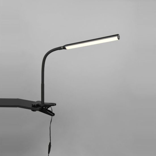 Lampada da scrivania led 5w 3000k 4000k 5000k touch per ufficio con morsetto flessibile nera