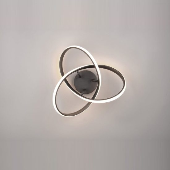 Plafoniera led 15w 3000k moderna nera