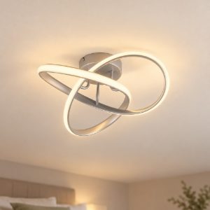 Plafoniera led 15w 3000k moderna titanio
