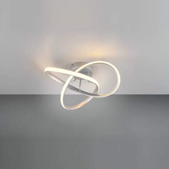 Plafoniera led 15w 3000k moderna titanio