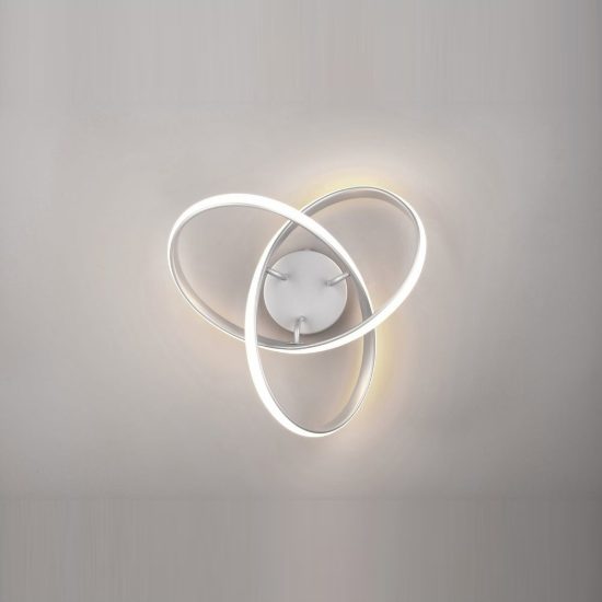 Plafoniera led 15w 3000k moderna titanio