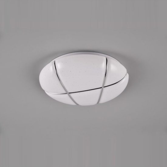 Plafoniera led 10w 4000k moderna rotonda bianca effetto cielo stellato