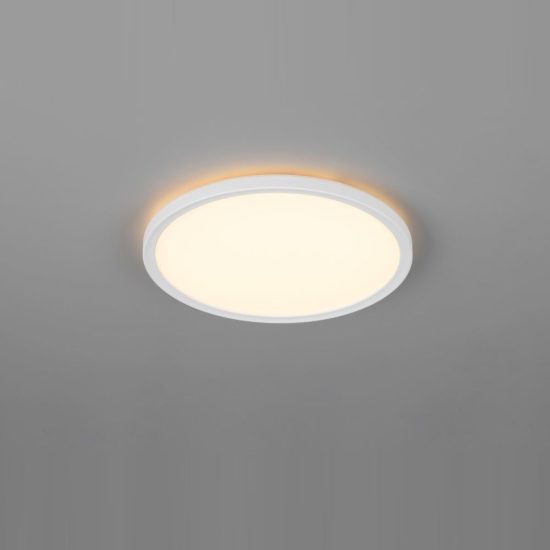 Plafoniera led 18w cct 2700k 6500k con telecomando moderna rotonda bianca piatta