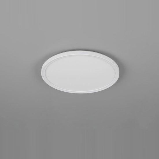 Plafoniera led 18w cct 2700k 6500k con telecomando moderna rotonda bianca piatta