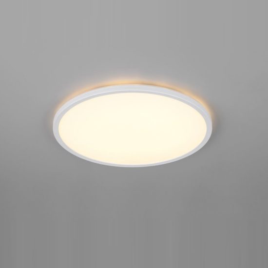 Plafoniera led 22w cct 2700k 6500k con telecomando moderna rotonda bianca piatta