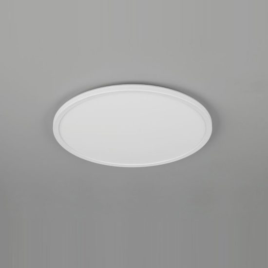 Plafoniera led 22w cct 2700k 6500k con telecomando moderna rotonda bianca piatta