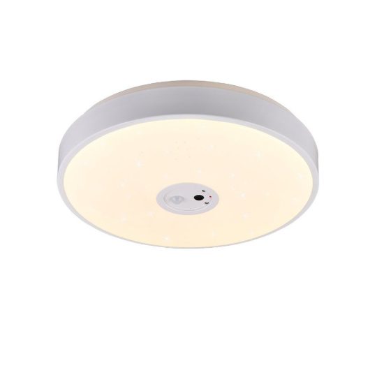 Plafoniera led 20w cct 3000k 6000k smart con videocamera bianca effetto cielo stellato