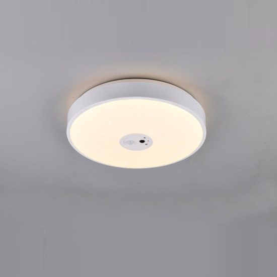 Plafoniera led 20w cct 3000k 6000k smart con videocamera bianca effetto cielo stellato