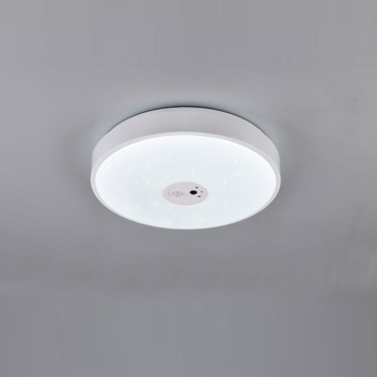 Plafoniera led 20w cct 3000k 6000k smart con videocamera bianca effetto cielo stellato