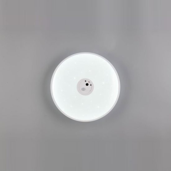 Plafoniera led 20w cct 3000k 6000k smart con videocamera bianca effetto cielo stellato