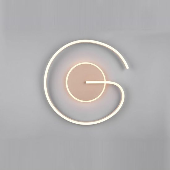Plafoniera led 21w cct 2300k 3000k 4000k per soggiorno moderna a spirale bianca caffe
