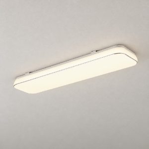 Plafoniera led 28w 3000k per corridoio moderna rettangolare bianca