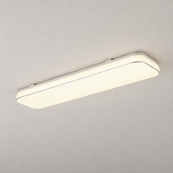 Plafoniera led 28w 3000k per corridoio moderna rettangolare bianca