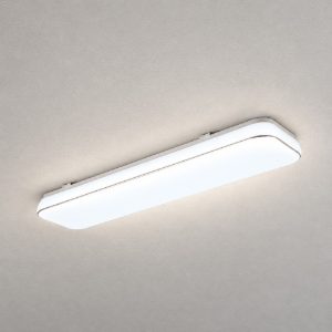 Plafoniera led 28w 4000k per corridoio moderna rettangolare bianca
