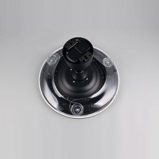 Ventilatore da soffitto con luce led 30w cct 2700k 6500k con telecomando nero con pale a scomparsa