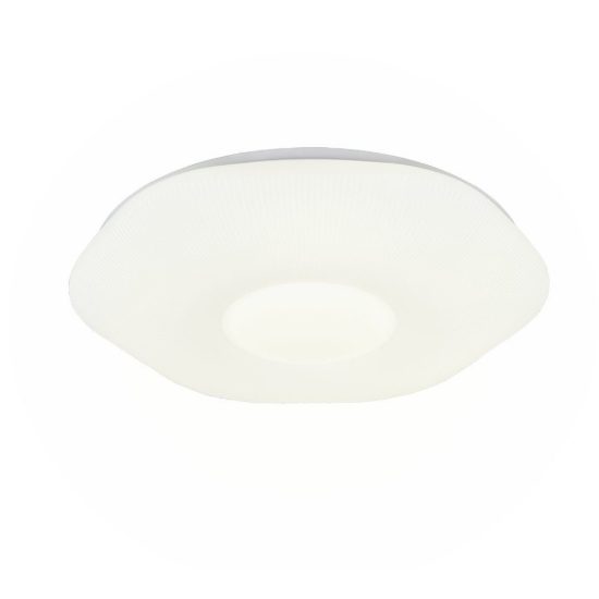 Plafoniera led 24w 4000k per soggiorno moderna esagonale bianca con diffusore rigato
