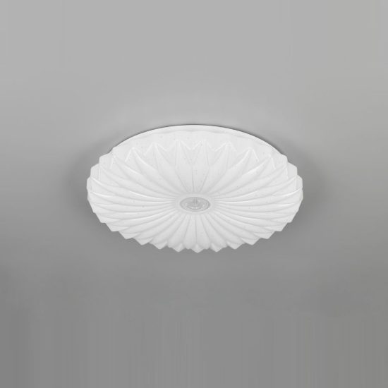 Plafoniera led 18w cct 2700k 6000k con telecomando rotonda bianca effetto cielo stellato