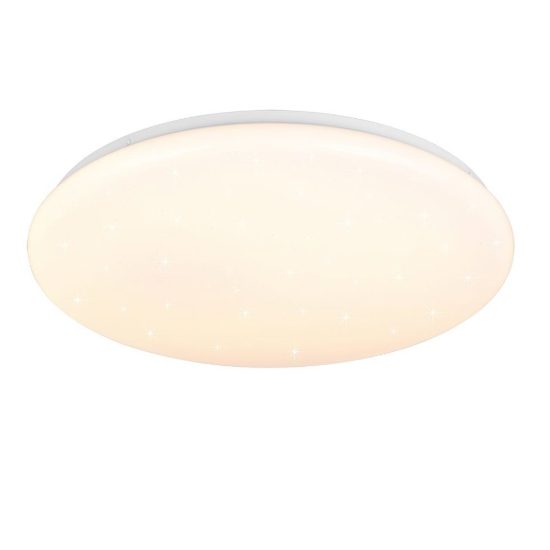 Plafoniera led 38w cct 2700k 6500k rgb con telecomando bianca effetto cielo stellato