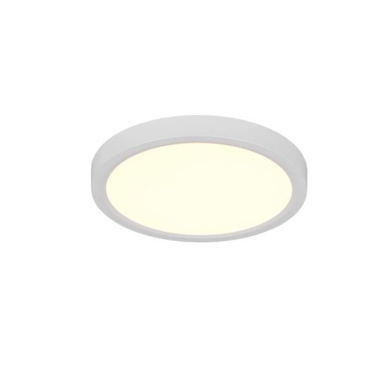 Plafoniera led 18w cct 2300k 3000k 4000k moderna rotonda bianca con fissaggio rapido