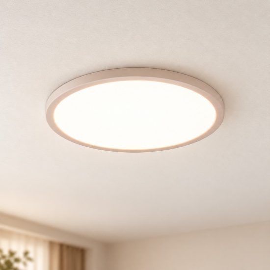 Plafoniera led 30w cct 3000k 6500k rgb con telecomando moderna rotonda bianca a luce indiretta