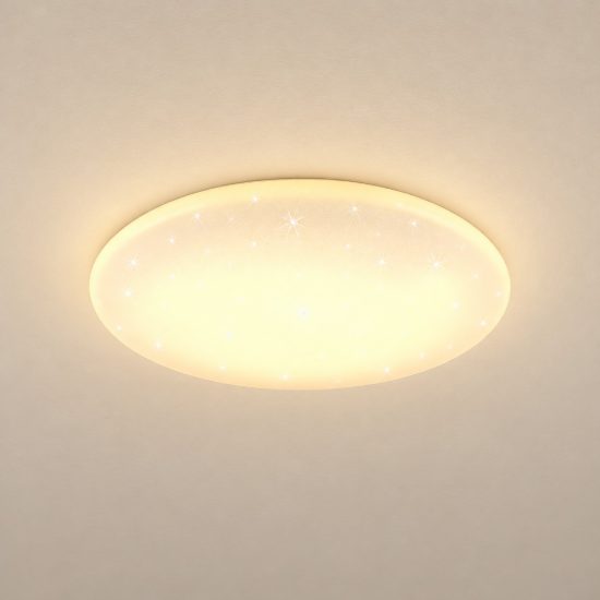 Plafoniera led 42w cct 2700k 4000k 6000k per camera da letto rotonda bianca effetto cielo stellato