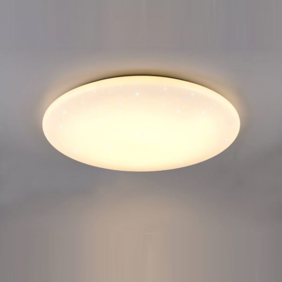 Plafoniera led 42w cct 2700k 4000k 6000k per camera da letto rotonda bianca effetto cielo stellato