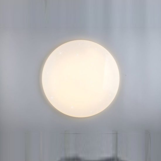 Plafoniera led 42w cct 2700k 4000k 6000k per camera da letto rotonda bianca effetto cielo stellato